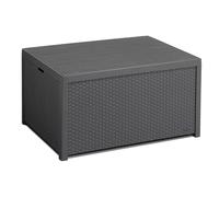 Weather Resistant Outdoor Storage Table Box Keter Dark Grey One Size