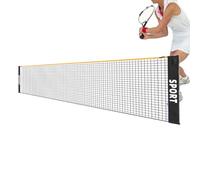 Weather Resistant Polyester Foldable Tennis Net, Height Adjustable, 122.05-200.79 Inch, 220-280G | Portable Volleyball Badminton Net For Indoor Outdoor Training