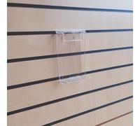 Weather-Resistant Slatwall Outdoor Leaflet Holder for DL (1/3 A4) Size - Durable Injection Moulded Acrylic Display Stand with Hinged Lid