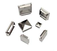 Weather Resistant Stainless Steel Post Cap Secure Pyramid Cover for Posts (10pcs 100mm)