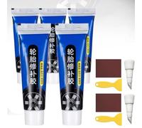 Weather-Resistant Waterproof Flexible Tire Repair Adhesive, 60ml, Multi-functional Waterproof Repair Adhesive Kit, Tires Sidewall Repair Glue, For All Tires Types (5Pcs)