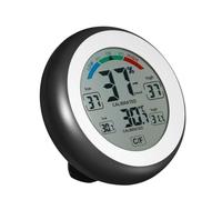 Weather Station, °C/°F Digital Thermometer Hygrometer Temperature Humidity Meter Max Min Value Trend Display CJ3305F Temperature Humidity Meter
