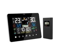 Weather Station Multi Function Alarm Clock Thermometer Hygrometer Touch Screen Operation With Wireless Outdoor Sensor Accurate Quick Real Time Monitoring