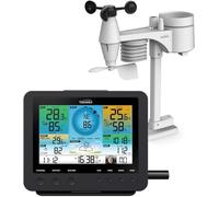 Weather Station (Premium Quality/Official UK Version) WiFi Internet Wunderground WeatherCloud, Wind speed, Wind direction, Rainfall, Temperature, Humidity. (Wide with 7-in-1 Sensor)