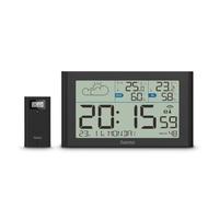 Hama Sylt Weather Station, with Outdoor Sensor, Radio, Alarm, black