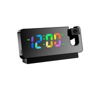 Weather Station, Wireless Weather Station Wooden Alarm Clock Digital Thermometer Humidity Temperature Sensor Home TimeWatch Desktop #30(F)