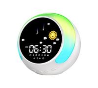 Weather Stations, Alarm Clock for Kids, Kids Alarm Clock for Girls Sleep Trainer with Wake Up Light, Music Player&Digital Clock