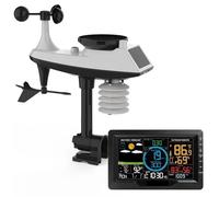 Weather Stations, Professional Wireless Weather Station Rain Gauge with Outdoor Sensor Weather Forecast Humidity Horloge Weather Station
