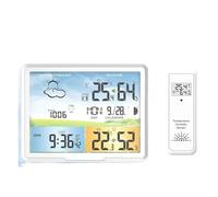 Weather Stations, Weather Station Indoor Outdoor Digital Forecast Calendars Clocks Hygrometer Humidity Temperature Display Sensor PT20A