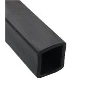 Weather Stripping, 1 Piece 1M Rubber Sealing Strip Protective Casing, Rectangular/Square Silicone Hollow Pipe Tube(25 * 25 * 3mm)