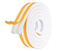Weather Stripping - 16Ft Door Frame Weather Stripping - Waterproof Draftproof Adhesive Foam Tape for House Frame Basement Car Floor Window Shower