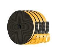 Weather Stripping Door Seal Strip,Foam Draught Excluder,Tape Self Adhesive for Insulating Door Frame, Window, Air Conditioner (Black,12mm x 3mm x 16M)
