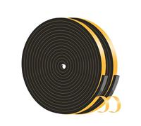 Weather Stripping Door Seal Strip,Foam Tape,Insulation Tape Roll for Insulating Door Frame, Window, Air Conditioner (Black,6mm x 1.5mm x 20M)