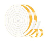 Weather Stripping,Door Seal,Strips Tape for Insulating Door Frame, Window, Air Conditioner (White,20mm x 10mm x 4M)