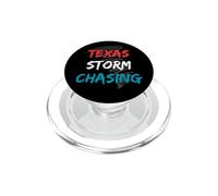 Weather Texas Storm Chasing Red White Blue Clouds Tornados PopSockets PopGrip for MagSafe