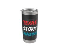Weather Texas Storm Chasing Red White Blue Clouds Tornados Stainless Steel Insulated Tumbler
