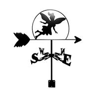 Weather Va ne Iron Weather Va ne Decoration Fairy Bigfoot Donkey, Vintage Direction Indicator West North for Outdoor Garden Roof Paddock
