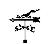 Weather Va ne Iron Weather Va ne Decoration Fairy Bigfoot Donkey, Vintage Direction Indicator West North for Outdoor Garden Roof Paddock