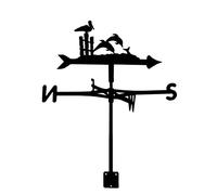 Weather Va ne Metal Weather Va ne With Roof Mount Va ne Garden Stainless Steel Direction Indicator Decorations Measuring Tool for Outdoor Farm Yard