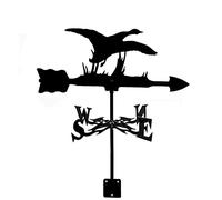 Weather Vane Bicycle Cyclist Black Swan Orientation Indicator Stainless Steel Weathervane Measuring Tool Weathercock with Anti-Rust Coating for Outdoor Roof Mount