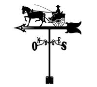 Weather Vane Blacksmith with Roof Mount Weathervane Wind Direction Indicator, Creative Wind Vane Stainless Steel for Farm Yard Home Decor Gift