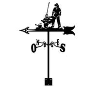Weather Vane Blacksmith with Roof Mount Weathervane Wind Direction Indicator, Creative Wind Vane Stainless Steel for Farm Yard Home Decor Gift