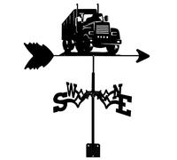 Weather Vane,Cast Iron Roof Mount Wind Direction Indicator Tool Outdoor Sturdy Farm Scene Garden Stake for Outdoor Farm Yard Garden Gazebo Decoions-Truck