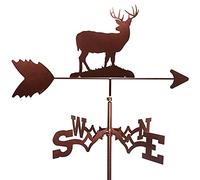 Weather Vane Durable Stainless Steel Retro Chicken Weathervane Creative Garden Stake Wind Direction Indicator for Yard Garden Architecture Roof