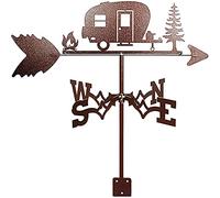 Weather Vane Durable Stainless Steel Retro Chicken Weathervane Creative Garden Stake Wind Direction Indicator for Yard Garden Architecture Roof