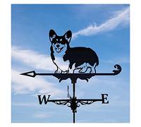 Weather Vane for the Garden Metal Puppy Animal Ornament Weather Vane, Roof Wind Direction, For Home Garage Weathervane,