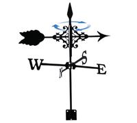 Weather Vane for The Garden Metal Weathevcanes Wind Direction Indicators with Arrow Ornament Weather Vanes Roof Mount for Yard Garden Courtyard Decorations Weathevcanes Weather Vanes for the Garden We