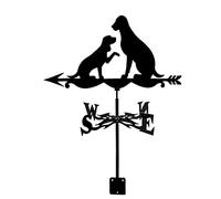 Weather Vane Golfer Farm Girl Snowman Weathervane Wind Direction Indicator Outdoor Bracket Weathervane for Garden Farm Yard Barn Measuring Tool