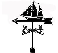 Weather Vane Measuring Tools Weathercock Direction Indicator Weathervane Art Decor Stainless Steel for Garden Patio Yard Ornament Decoration,E