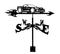Weather Vane,Metal Weathervane Iron Durable Retro Farm Scene Garden Stake Wind Direction Indicator Construction Outdoor Professional Measurement Tools