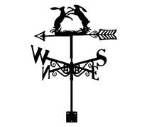 Weather Vane,Metal Weathervane Iron Durable Retro Farm Scene Wind Direction Indicator Wind Vane Weathercock Measurement Tools Easy Use and Install