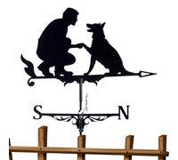 Weather Vane, Outdoor Yard Wind Milling Cutter Indicators Ornament | Exquisite Sturdy Fun Farmhouse Decor Rustic Charm For Pathway Farm LaOutdoor Ready Durability: Made With A Metal Nities