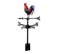 Weather Vane - Roof Mount Wind Direction Indicator | Decorative Wind Vane, Iron Rooster Yard Decoration, Weather Vanes Sculpture, Rotating Garden Measurement Ornament, Direction Pointer for Outdoor B
