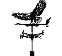 Weather Vane Roof Mount- Wind Direction Indicator Kit Creative Design Gardening Decoration For The Roof, Yard