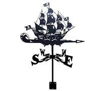 Weather Vane Sailboat Witch Lamb Stainless Steel Weathervane Outdoor Sheds Iron Yard Direction Indicator Weathercock for Garden Patio Yard Ornament