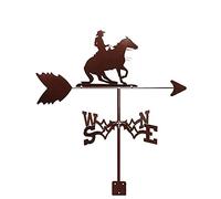 Weather Vane Stainless Steel Garden Stake Weathervane Measuring Tools Wind Direction Indicator Weathercock Suitable for Outdoor Metal Products (Color : Horse equestrian)