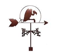 Weather Vane Stainless Steel Garden Stake Weathervane Measuring Tools Wind Direction Indicator Weathercock Suitable for Outdoor Metal Products 35 50CM (Color : Vulture)