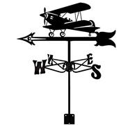 Weather Vane Stainless Steel Measuring Tools Wind Direction Indicator with Roof Mount,Weathervane Garden Metal Decorations Wind Direction Indicator for Outdoor Roof Farm Yard