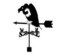 Weather Vane Stainless Steel Spray Paint Weathervane Outdoor Retro Roof Wind Vane Decoration Wind Direction Indicator Measuring Tool Easy To Assemble