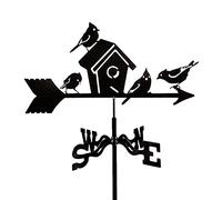Weather Vane Stainless Steel Weathervane for Garden Creative Bird's Nest Weathervane Garden Stake Weather Vane Wind for Yard Cupolas Farm Sheds