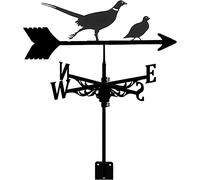 Weather Vane Stainless Steel Weathervane for Garden Creative Pheasant Partridge Wind Vane Garden Stake Wind Direction Indicator for Yard Cupolas Farm Sheds