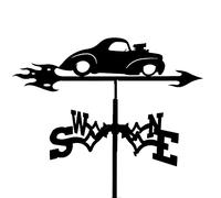 Weather Vane, Stainless Steel Wind Direction Indicator Durable Retro Farm Garden Weathervane Wind Vane Garden Courtyard Decoration Professional Measuring Tool