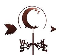 Weather Vane,Stainless Steel Wind Direction Indicator Durable Retro Farm Weathervane Wind Vane for Outdoor Garden Roof Paddock Decoration Measuring Tool