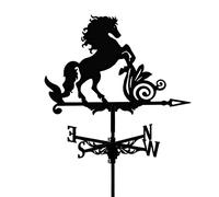 Weather Vane Stainless Steel Wind Direction Indicator Weathervane Measuring Tools with Coating for Garden Patio Yard Ornament Decoration Weathercock