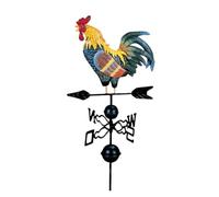 Weather Vane Vane Vintage Rooster Cast Iron Rooster Garden Weathervane Wind Speed Spinner Direction Indicator Ornament for Garden, Rooftop