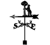 Weather Vane Weathercock Weathervane Measuring Tools Retro Stainless Steel Wind Direction Indicator for Patio Yard Decoration